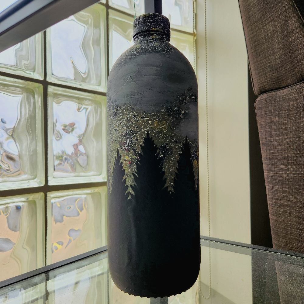 Night Sky Bottle Art